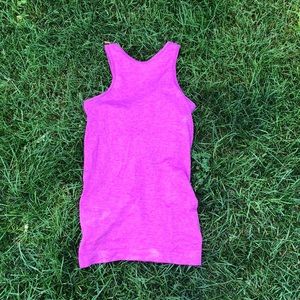 Pink Lululemon tank top